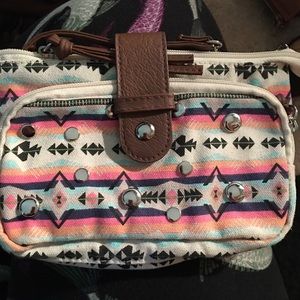 Aztec crossbody studded bag.